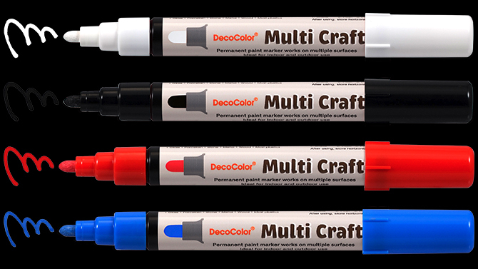 DecoColor Multi Craft Paint Marker 8 Farben – Bild 4